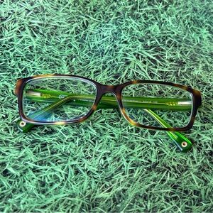 Coach Eyeglasses Frame Green Tortoise Glasses and case